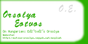 orsolya eotvos business card