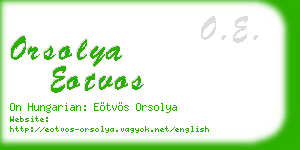 orsolya eotvos business card